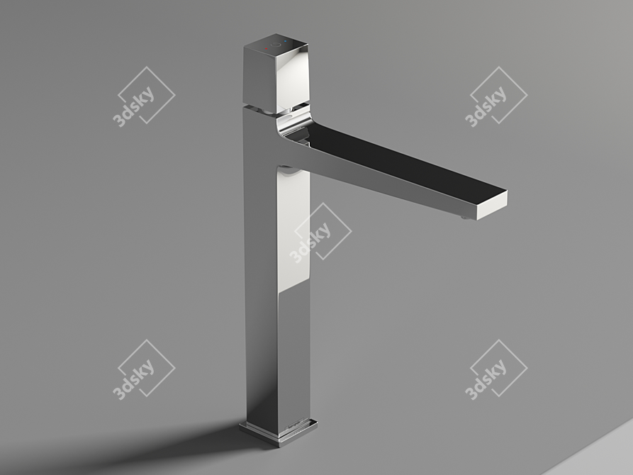 Elegant Hansgrohe Metropol Basin Faucet 3D model image 3