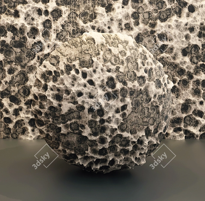 Volcanic Rock PBR Material 3D model image 4