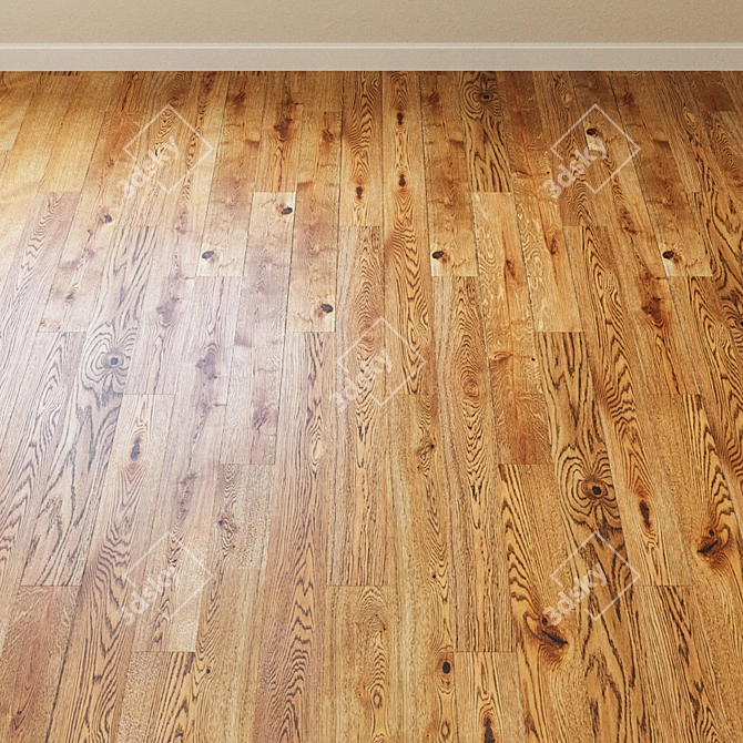 French Estate Ash Parquet: Natural Beauty 3D model image 2