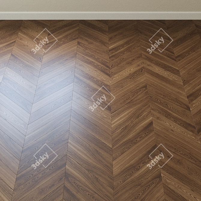 Title: Natural Canadian Cedar Parquet by Coswick 3D model image 3