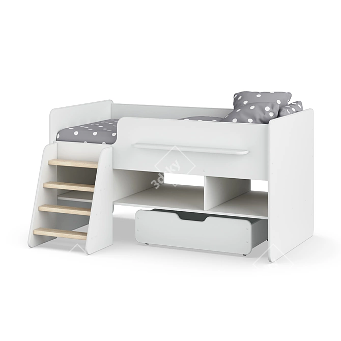 Legenda K06 Modular Children's Bed 3D model image 2