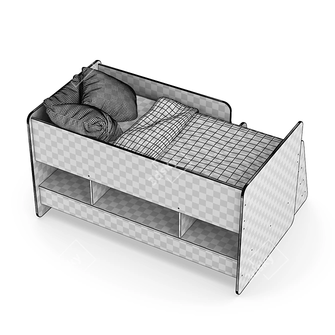 Legenda K06 Modular Children's Bed 3D model image 5