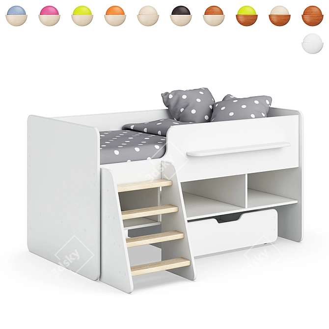 Legenda K06 Modular Children's Bed 3D model image 6