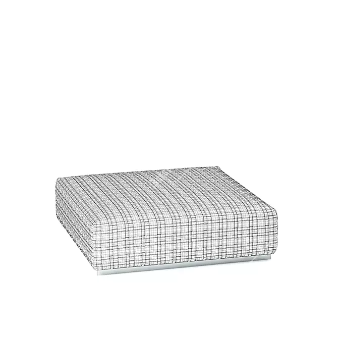 Elegant Adda Ottoman: Perfect Flexibility 3D model image 2