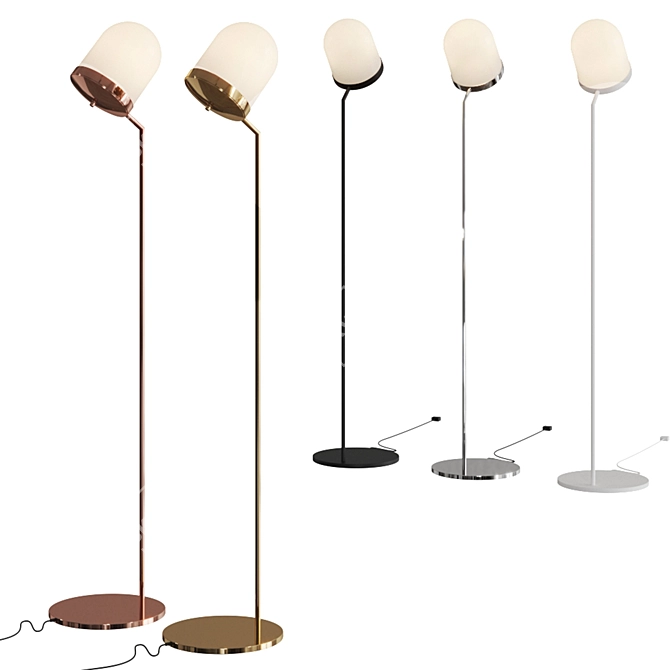 Modern Italian Design: Lula Floor Lamp 3D model image 10