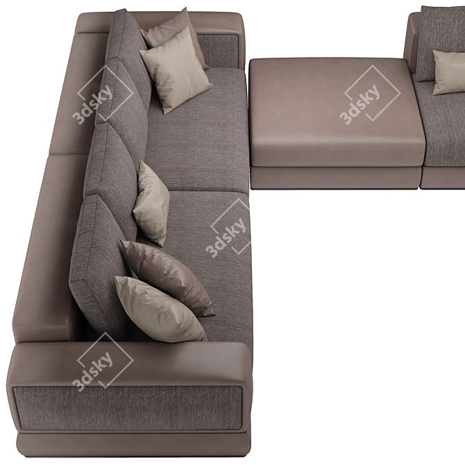 Luxury Bentley Westbury Corner Sofa 3D model image 4