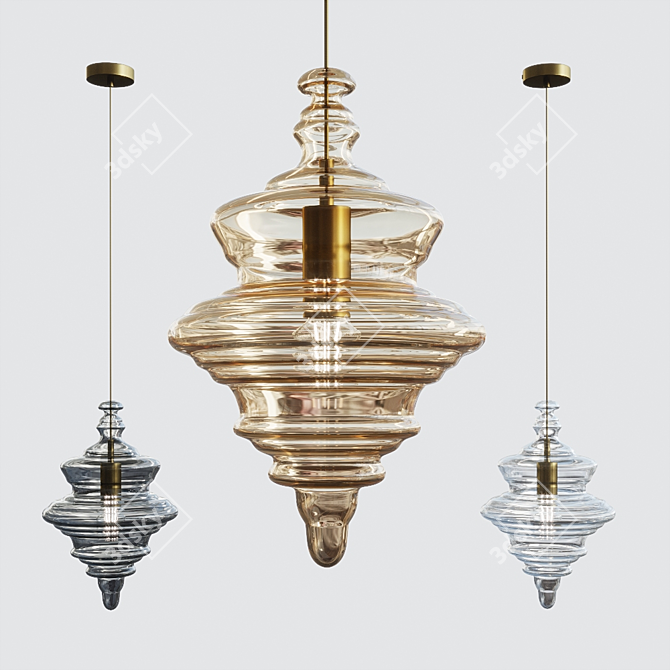 Elegant Maytoni Trottola Chandelier 3D model image 1