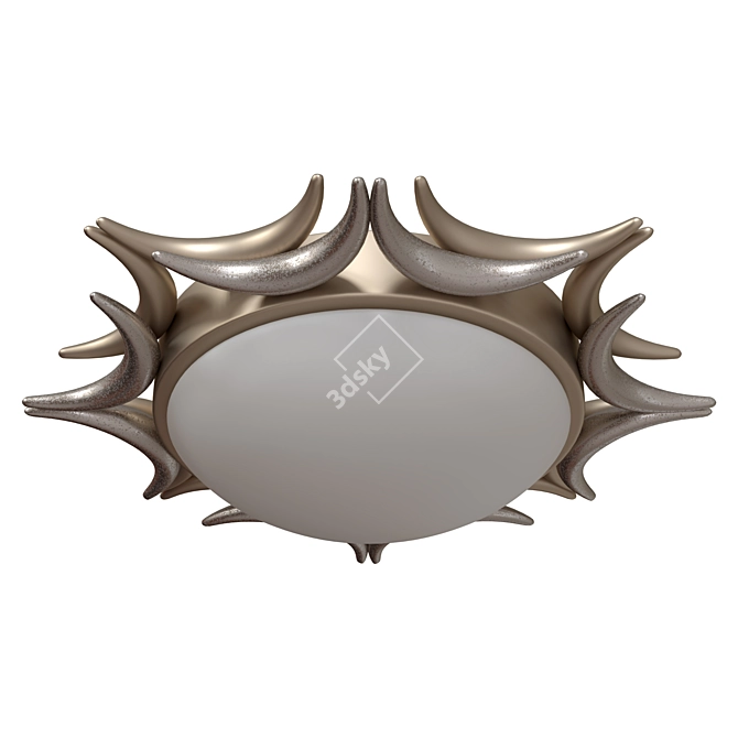 Cima H013CL-03G: Modern Golden Ceiling Lamp 3D model image 2