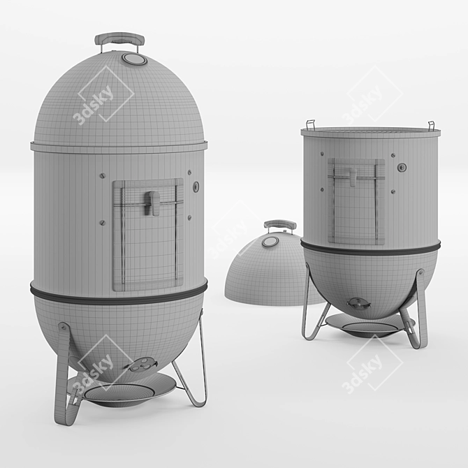 Ultimate Charcoal Cooker: Weber Smokey Mountain 3D model image 2