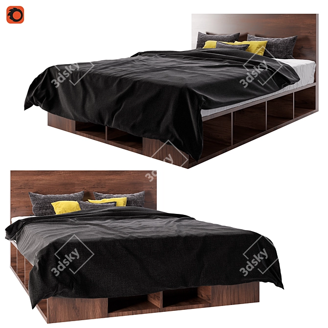 Ultra Comfort Bedo 02 3D model image 1
