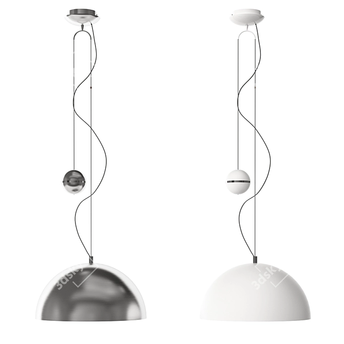 Modern Pacheco Pendant Light Set 3D model image 1