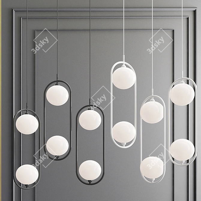 Elegant Design Lamp Horus 3D model image 1