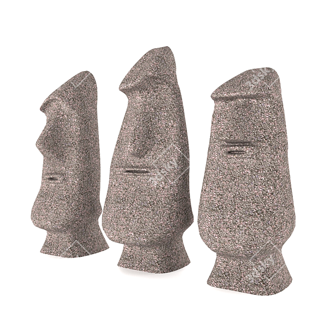 Hilarious MOAIS: A Stone Comedy 3D model image 1