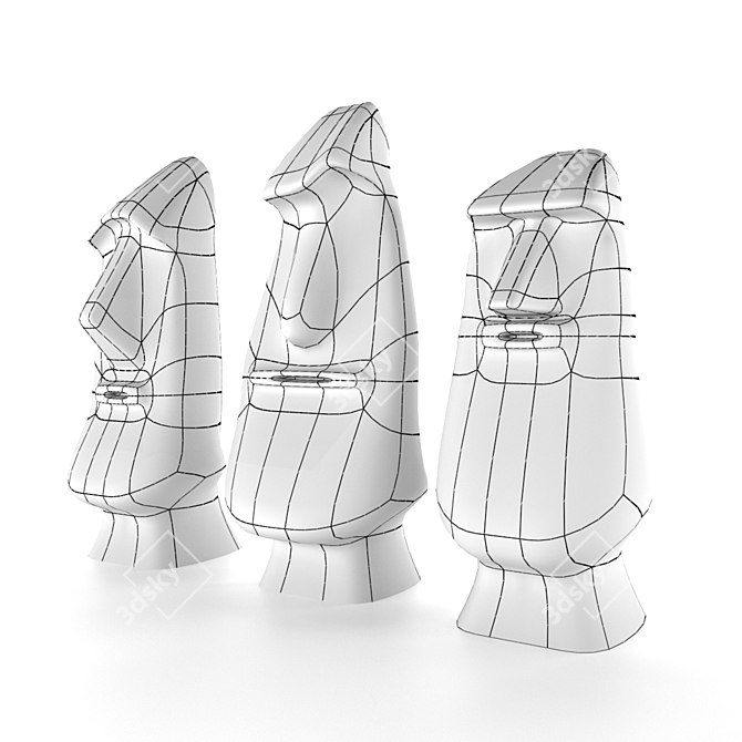 Hilarious MOAIS: A Stone Comedy 3D model image 2