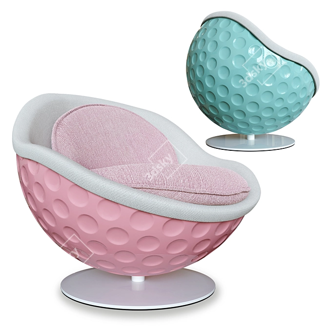 Eagle Golf Ball Chair 3D model image 1