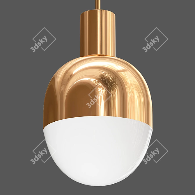 Urban Glass Pendant Light 3D model image 1