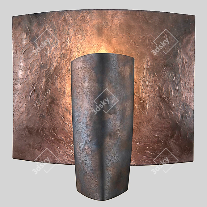 Bronze Glenrowan Wall Light 3D model image 1