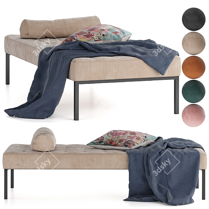Modern Carmel Daybed - Stylish and Comfortable 3D model image 1