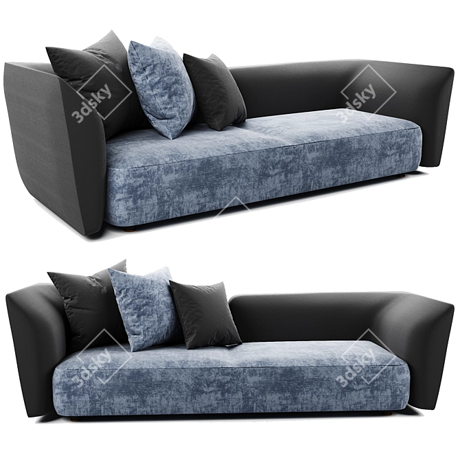 Luxury Fendi Ceasar Sofa 3D model image 1