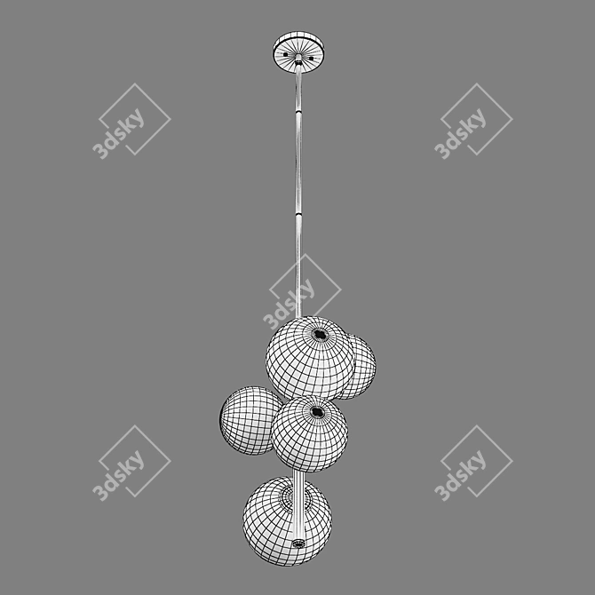 Croco Lightstar Pendant Chandelier 3D model image 4