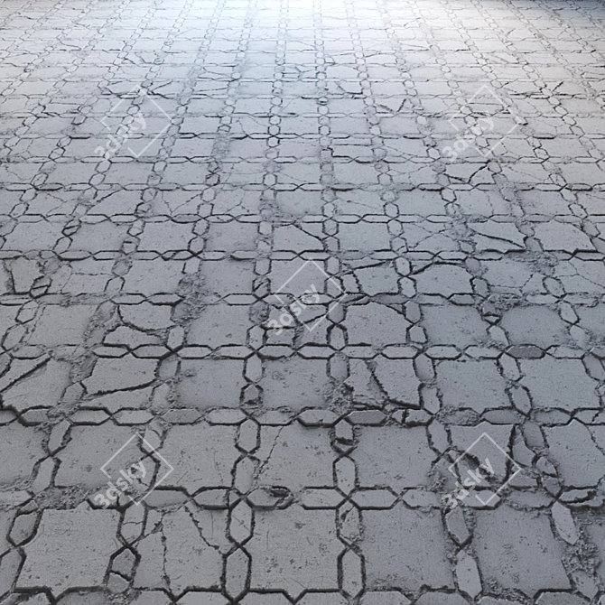 4k Terracotta Floor Tiles 3D model image 2