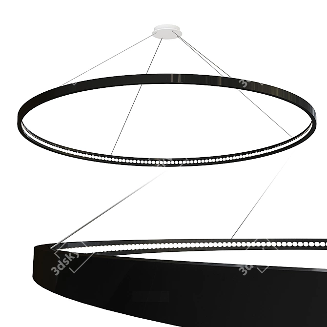 Minimalist Pendant Light: Omega 200 3D model image 1