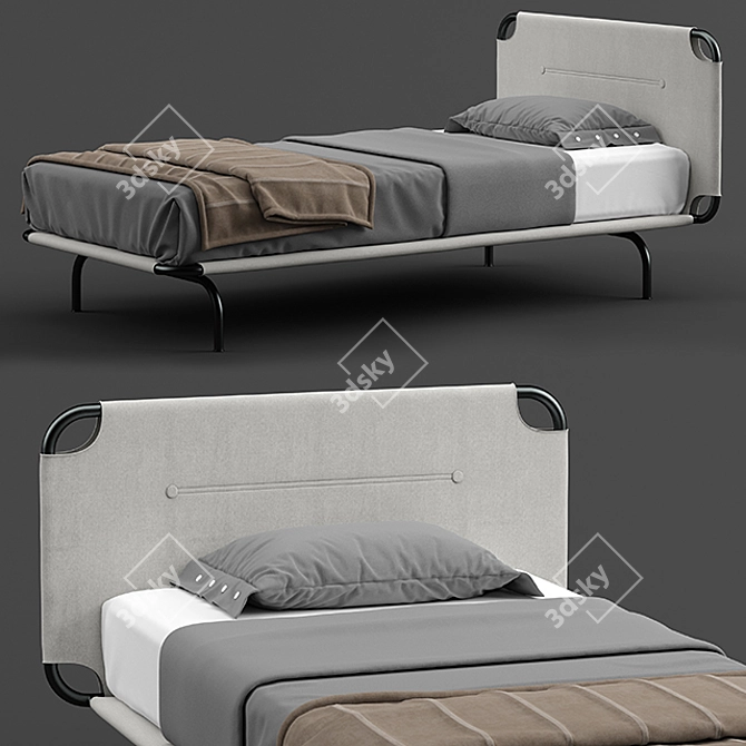 Nidi Tube - Stylish and Space-Saving Bed 3D model image 1