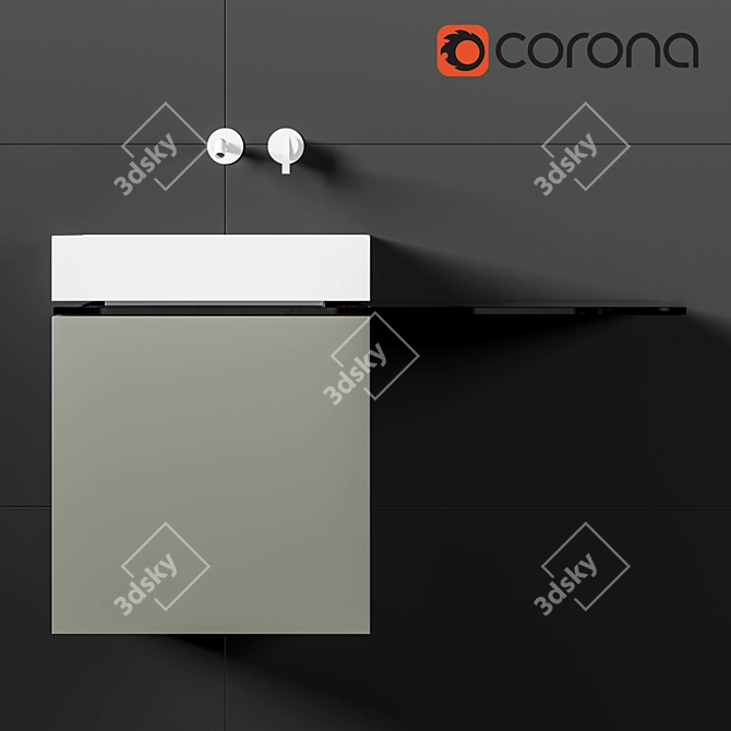 Moab80 Bathroom Vanity Set 3D model image 4