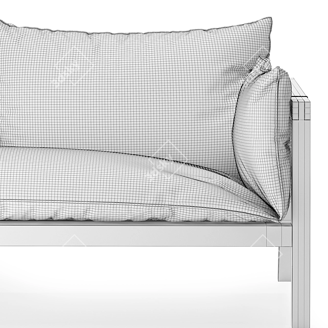 Modern Outdoor Sofa: Umomoku 3D model image 3