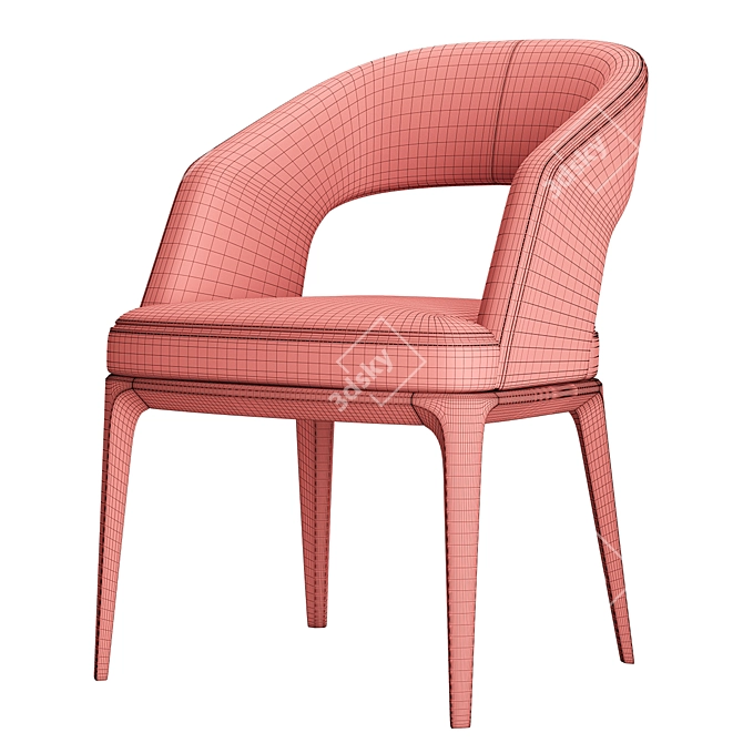 Sleek Loom M Chair | Modern Elegance 3D model image 5