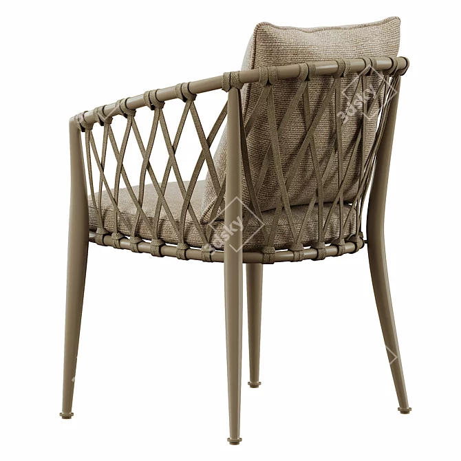 Sophisticated B&B Italy Erica Chair 3D model image 3