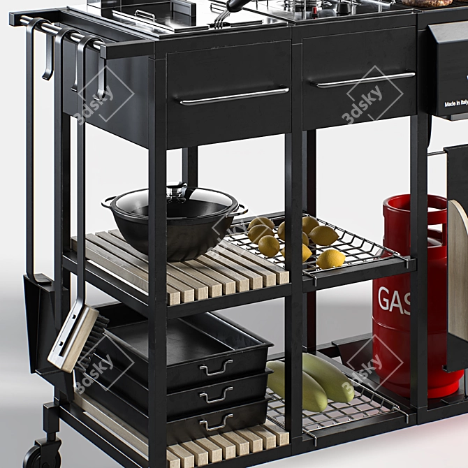 Mr.Chef Gas Grill: Ultimate Outdoor Cooking Solution 3D model image 3