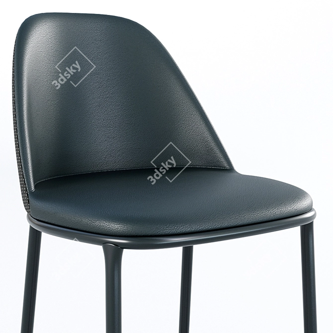 Midj Lea H75 M TS Stool: Elegant Seating Solution 3D model image 2