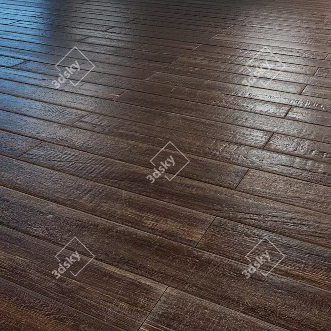 Old Parquet: Multitextured Brickbond 3D model image 2