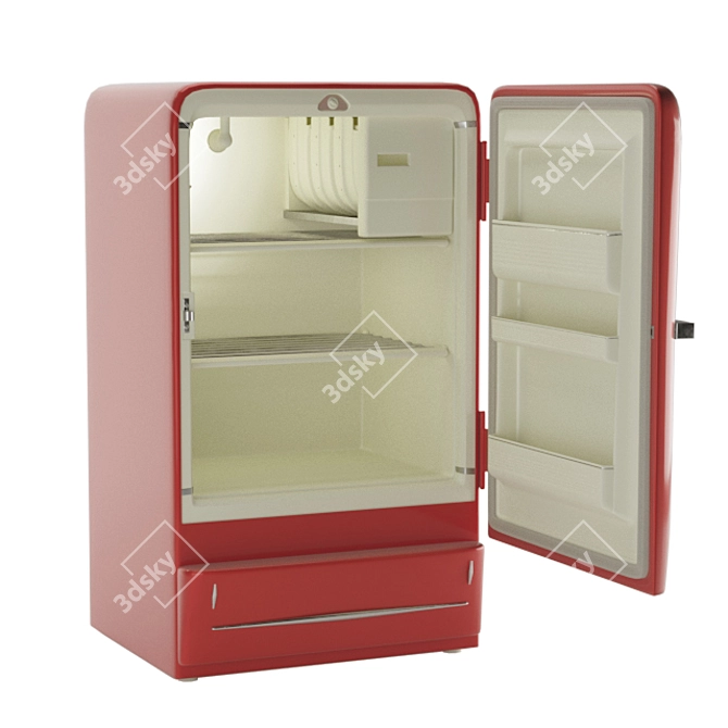 Bosch 108 JA Fridge: Compact and Efficient 3D model image 5
