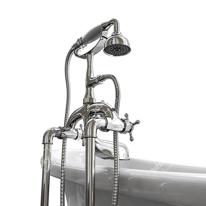 Luxury Vieany Bathtub AK-259 3D model image 3