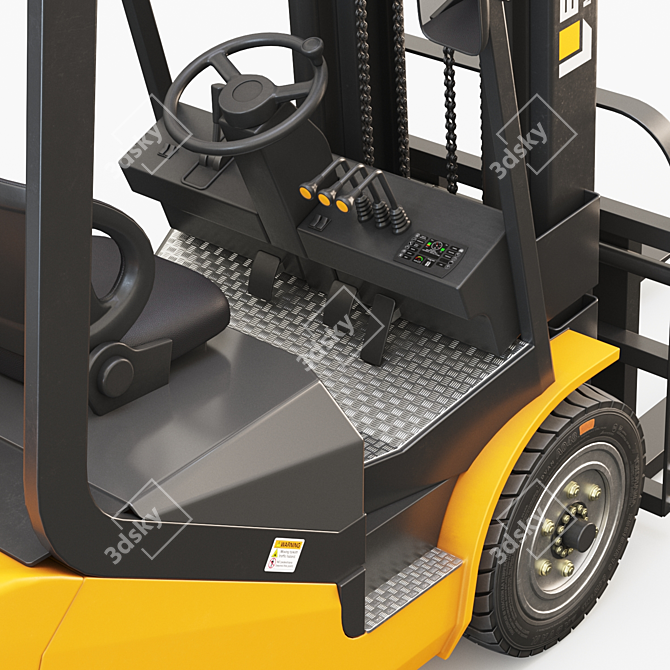 EQUIPMAX 3000 Forklift: Maximum Efficiency for Your Warehouse. 3D model image 4