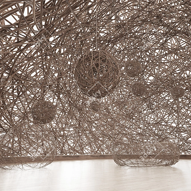 Wooden Branch Dry Hall Decor 3D model image 2