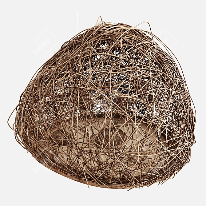 Wooden Branch Dry Hall Decor 3D model image 4