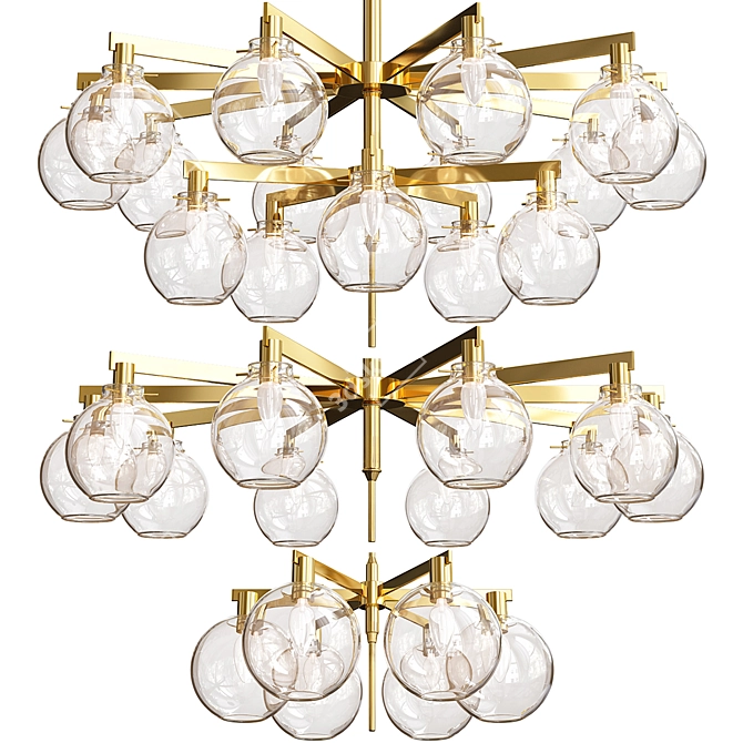 Carmella Globe Pendant Set: Exclusive Lighting by Hans-Agne Jakobsson 3D model image 1