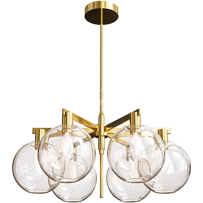 Carmella Globe Pendant Set: Exclusive Lighting by Hans-Agne Jakobsson 3D model image 4