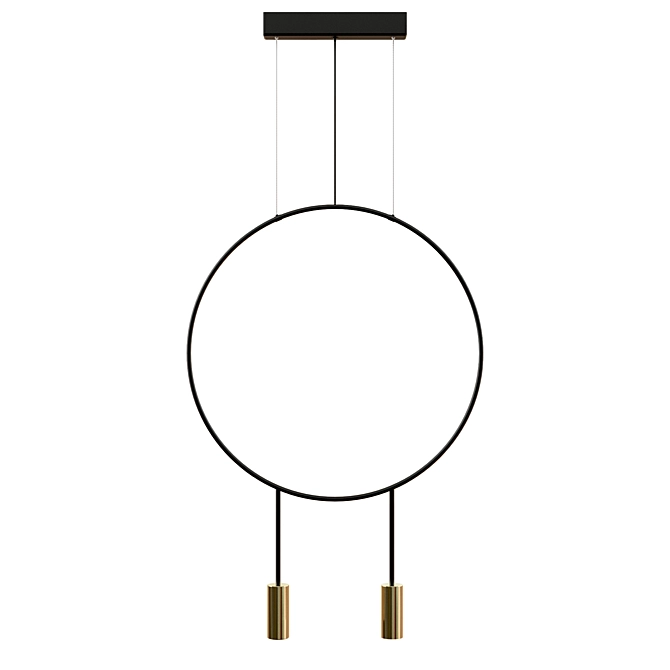 Title: Revolta Suspension Lights - Modern & Adjustable 3D model image 1