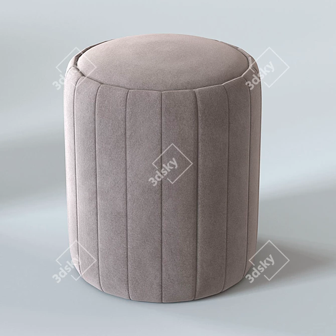 Elegant Melis Pouf by Origami 3D model image 6