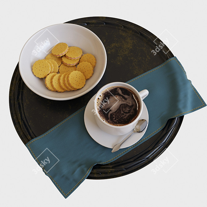 Smooth Model Coffee Kit 3D model image 1