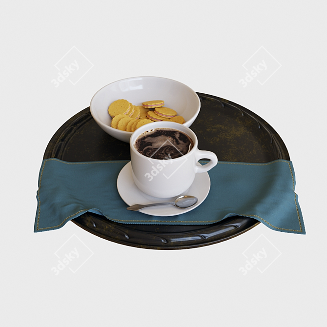 Smooth Model Coffee Kit 3D model image 2