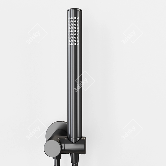 Feramolli Bathroom Set: ELE BL287 Faucet, BL763 Wall Mount Bracket, BL637 Floor Mount Tub Faucet, 3D model image 4