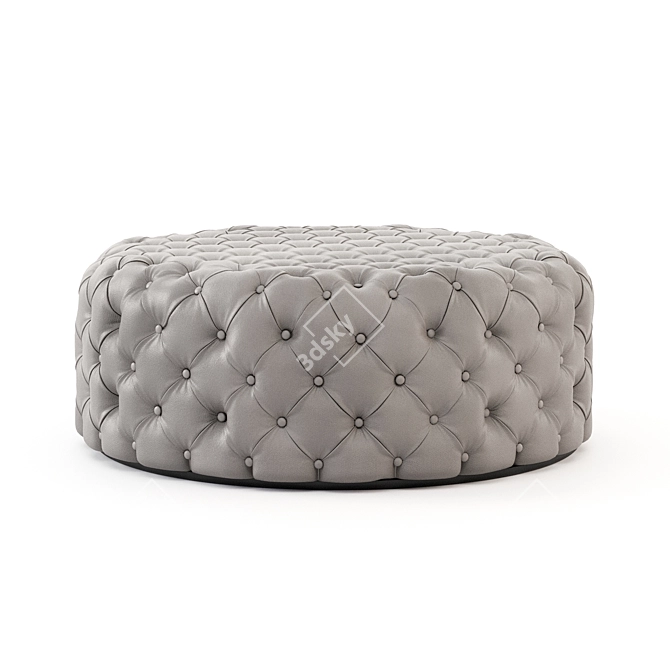 Porada Alcide Leather Pouf 3D model image 4