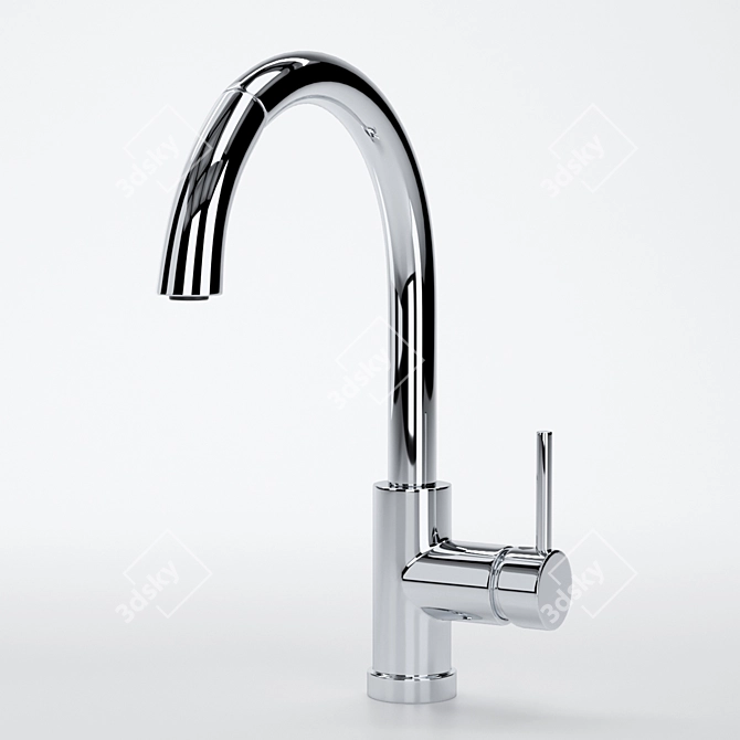 Delta Osler 976LF: Sleek and Functional Single Handle Kitchen Faucet 3D model image 1