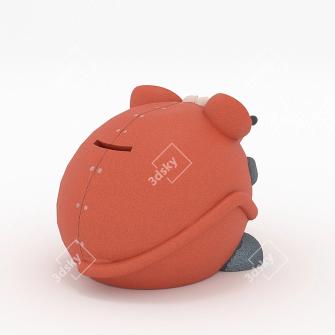 Cute Mouse Piggy Bank 3D model image 3