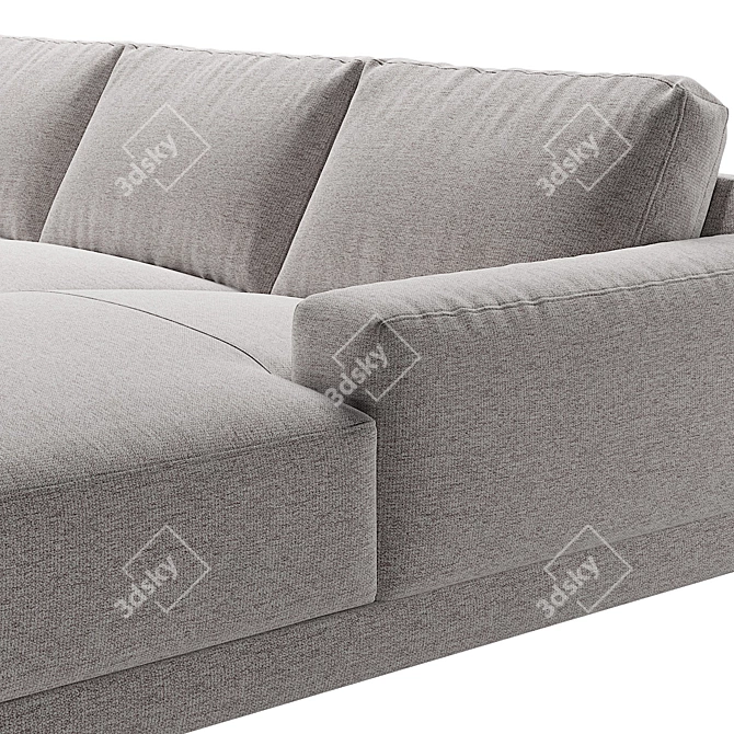 Valery Corner Sofa: Sleek and Spacious 3D model image 3